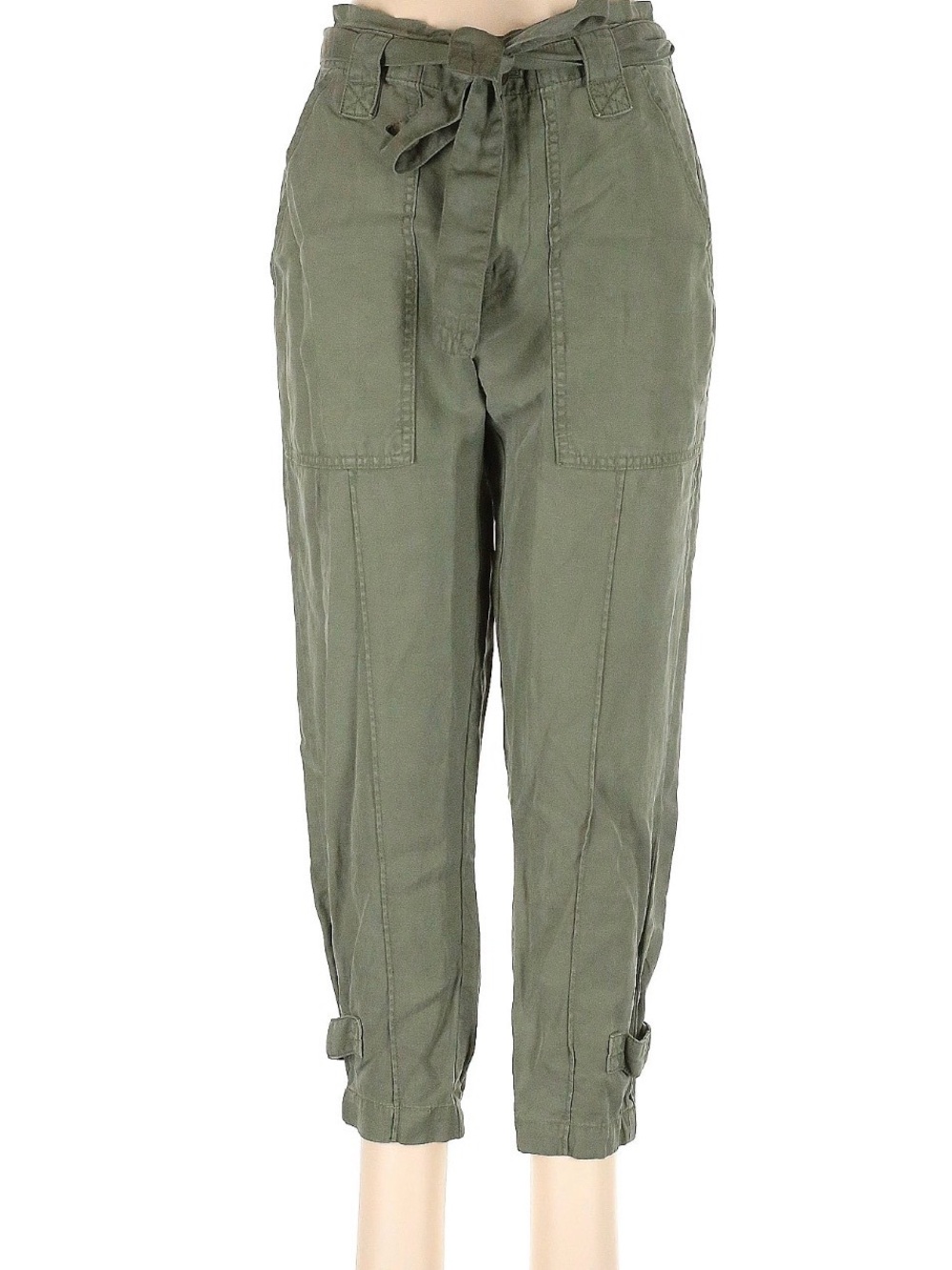 Banana Republic Army Green Cargo Drawstring Joggers